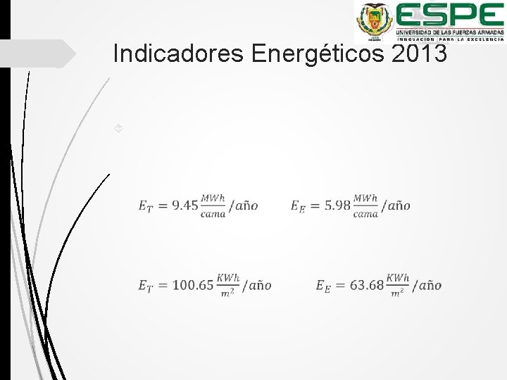 Indicadores Energéticos 2013 