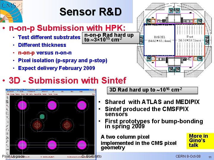 Sensor R&D • n-on-p Submission with HPK: • • • Rad hard up Test Sensor R&D • n-on-p Submission with HPK: • • • Rad hard up Test