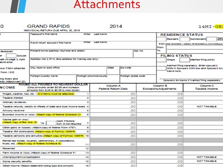 Attachments 