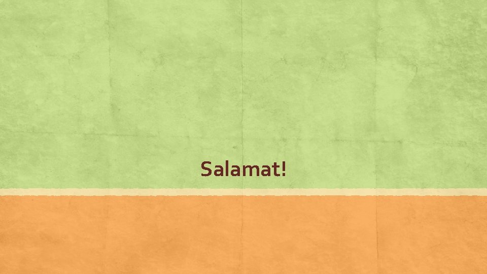 Salamat! 