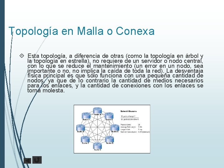 Topología en Malla o Conexa Esta topología, a diferencia de otras (como la topología