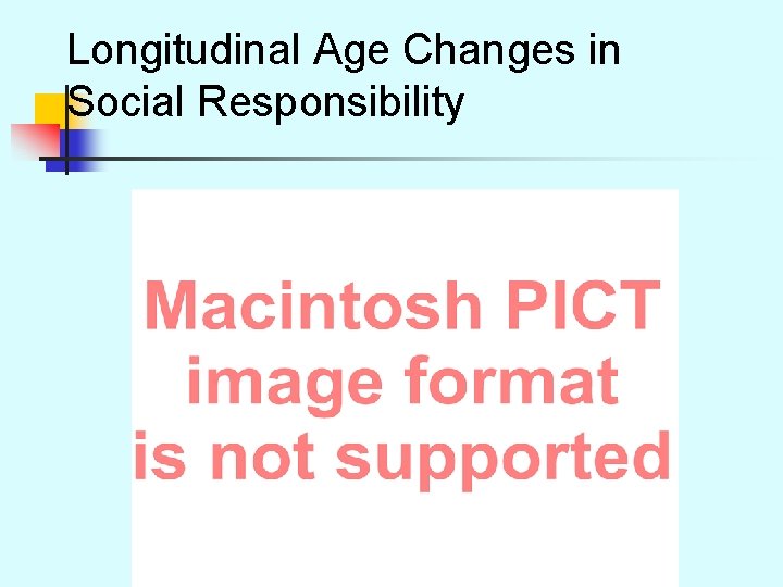 Longitudinal Age Changes in Social Responsibility 