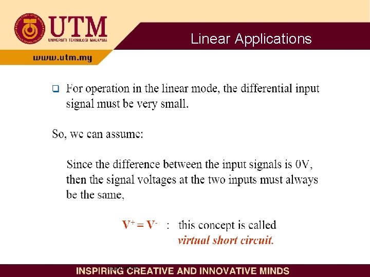 Linear Applications application 