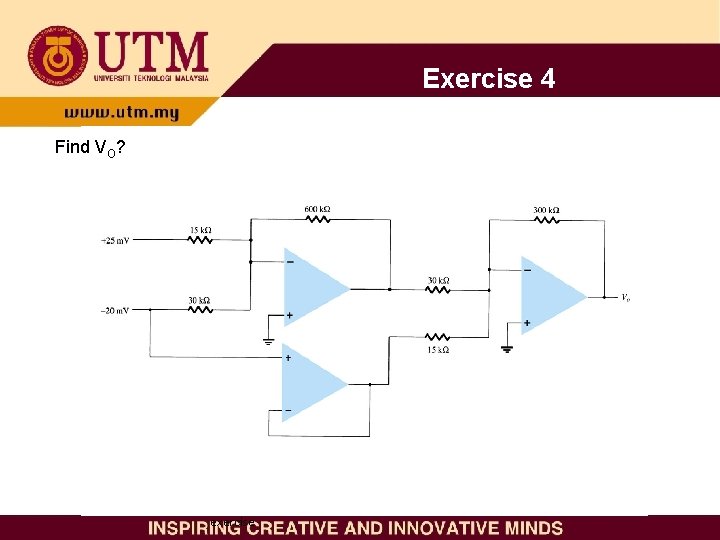 Exercise 4 Find VO? exercise 