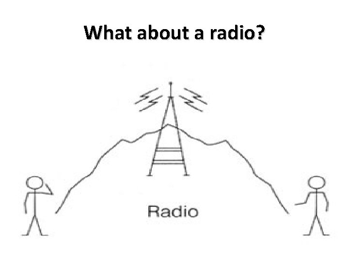 What about a radio? 