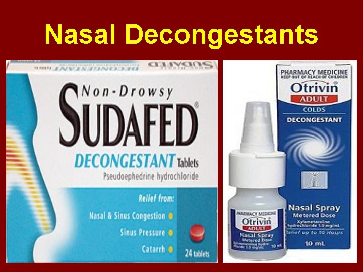 Nasal Decongestants 