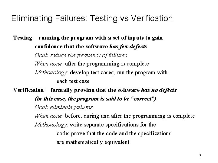 Software Quality Testing and Verification II Software Flaws