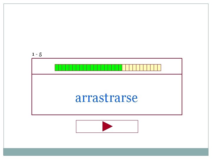 1 -5 arrastrarse 