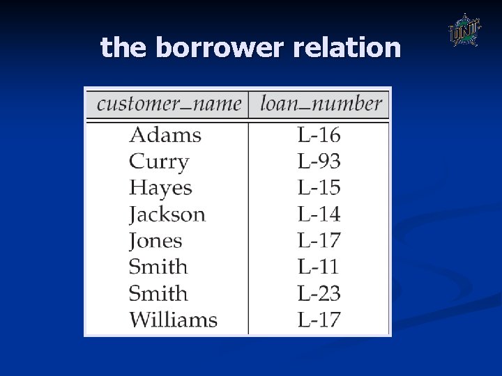 the borrower relation the borrower relation