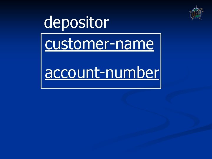 depositor customer-name account-number depositor customer-name account-number