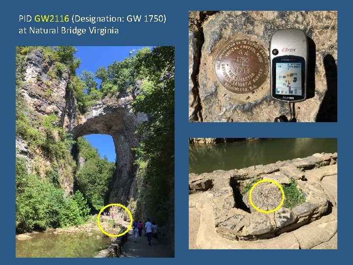 PID GW 2116 (Designation: GW 1750) at Natural Bridge Virginia 