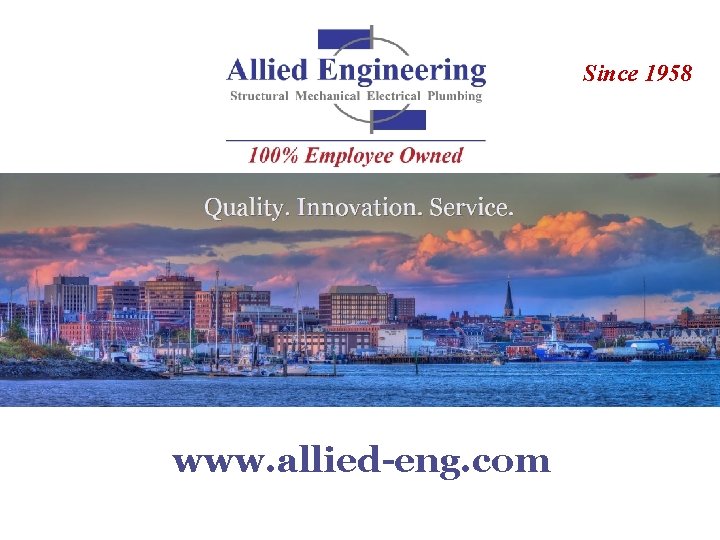 Since 1958 www. allied-eng. com 