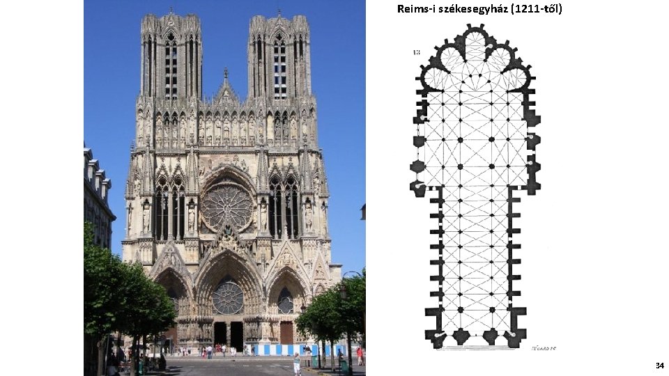 Reims-i székesegyház (1211 -től) 34 