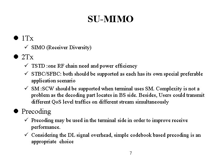 Uplink MIMO Scheme for IEEE 802 16 m