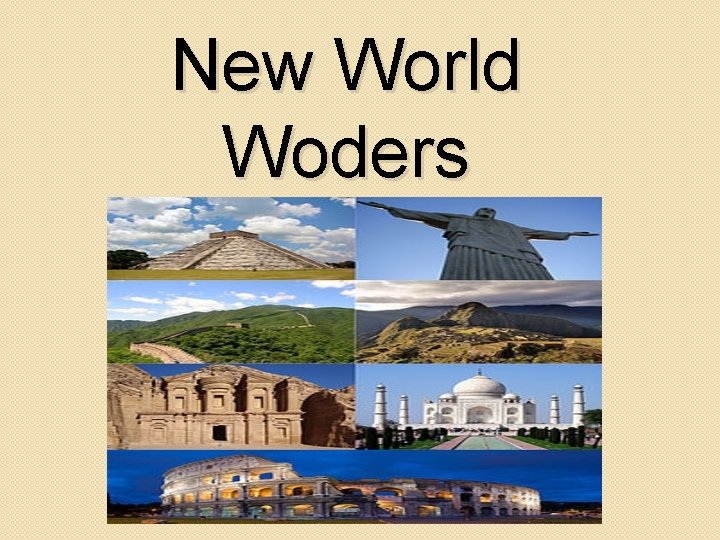 New World Woders 