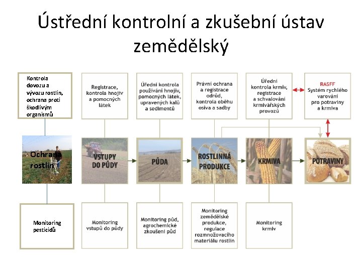 Ústřední kontrolní a zkušební ústav zemědělský Kontrola dovozu a vývozu rostlin, ochrana proti škodlivým