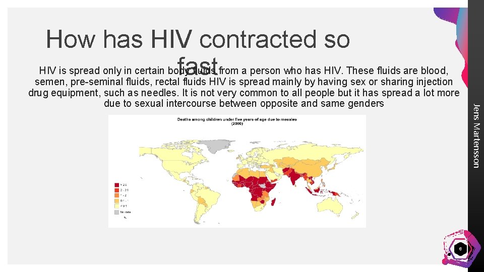 How has HIV contracted so fast 6 Jens Martensson HIV is spread only in