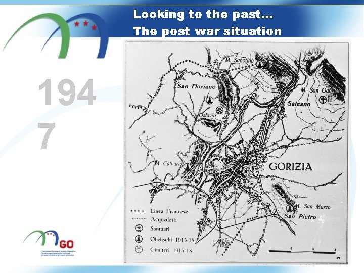 Looking to the past… The post war situation 194 7 