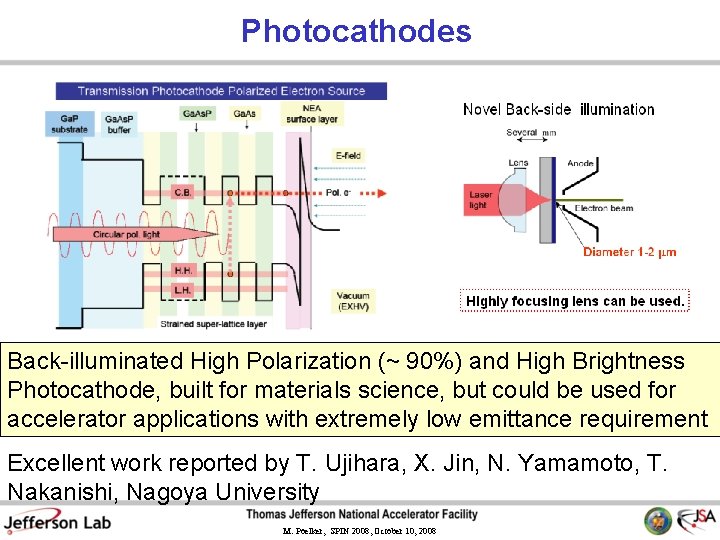 Photocathodes Back-illuminated High Polarization (~ 90%) and High Brightness Photocathode, built for materials science,