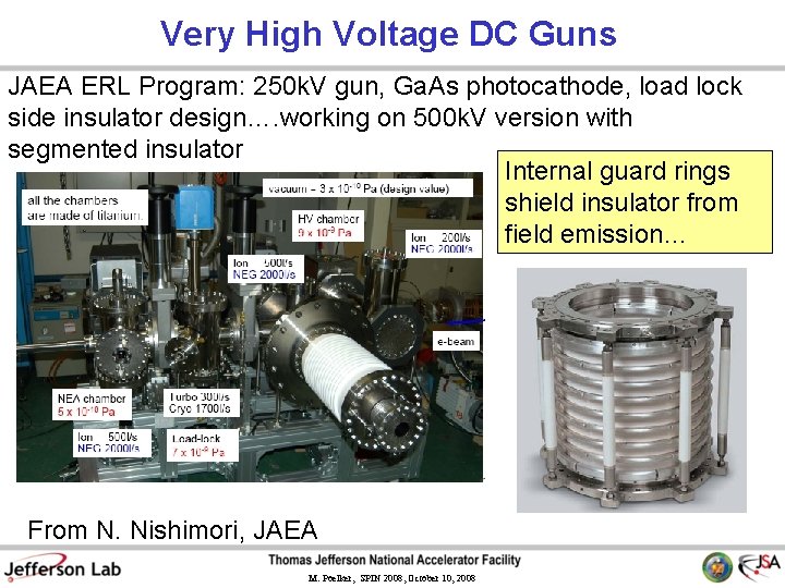 Very High Voltage DC Guns JAEA ERL Program: 250 k. V gun, Ga. As