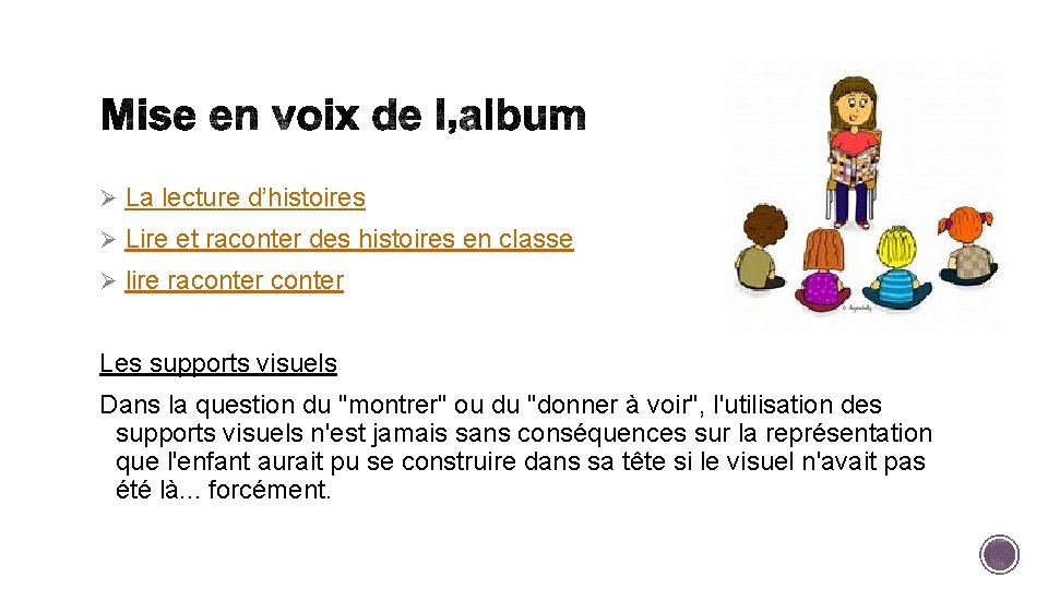 Activits pratiques La lecture dhistoires Lire et raconter
