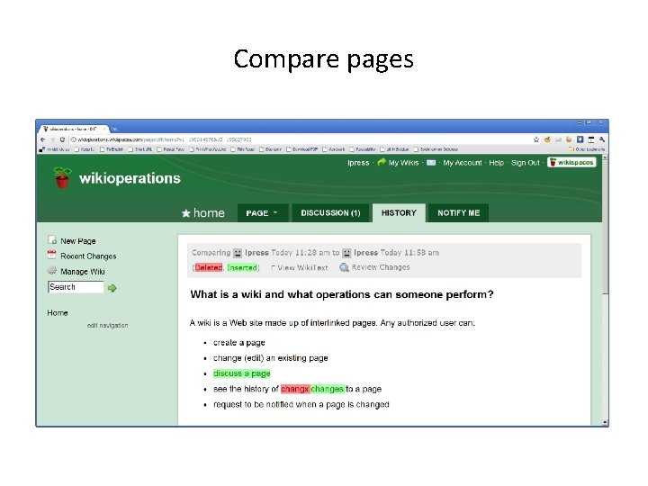 Compare pages 