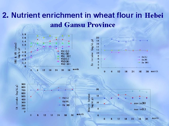 2. Nutrient enrichment in wheat flour in Hebei and Gansu Province 