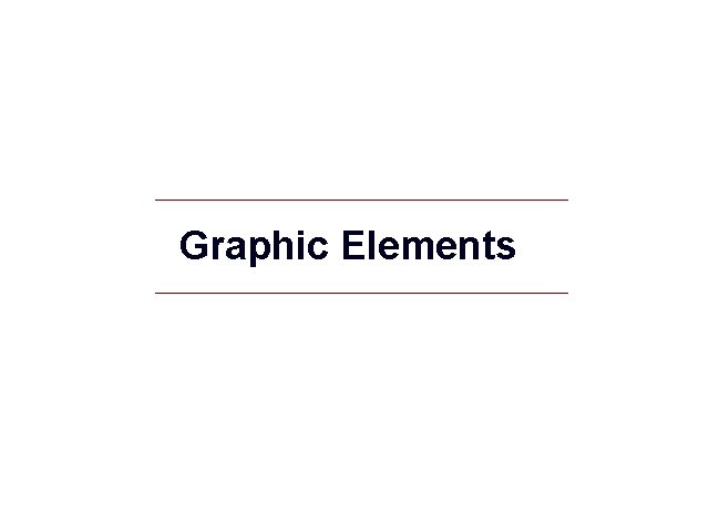 Graphic Elements GIS 12 