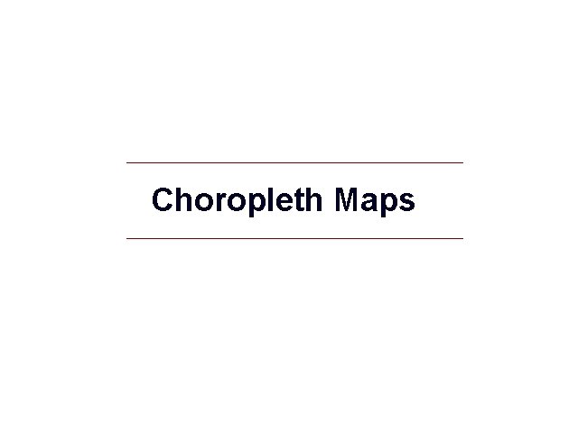 Choropleth Maps GIS 54 