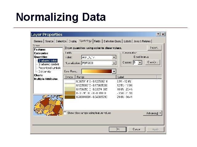 Normalizing Data GIS 66 