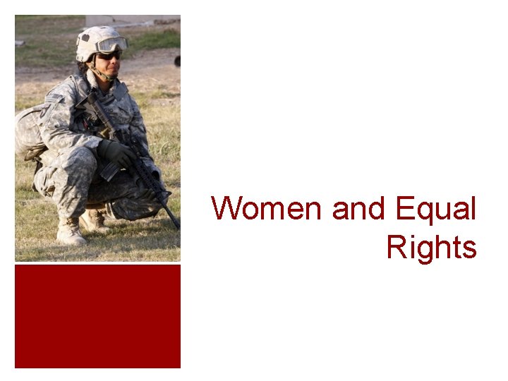Women and Equal Rights 
