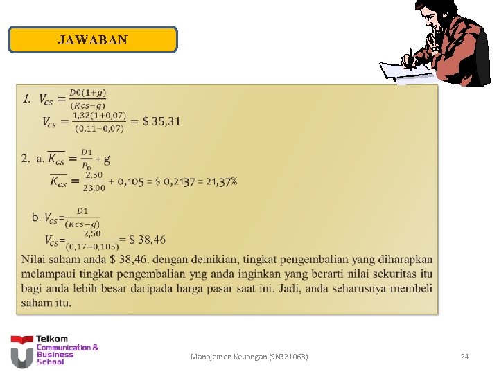 JAWABAN Manajemen Keuangan (SN 321063) 24 