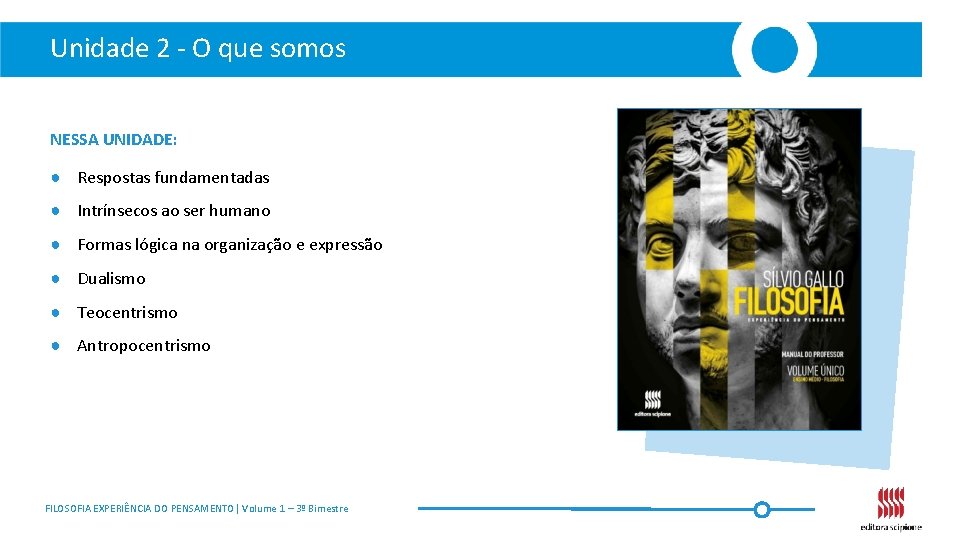 Unidade 2 - O que somos NESSA UNIDADE: ● Respostas fundamentadas ● Intrínsecos ao