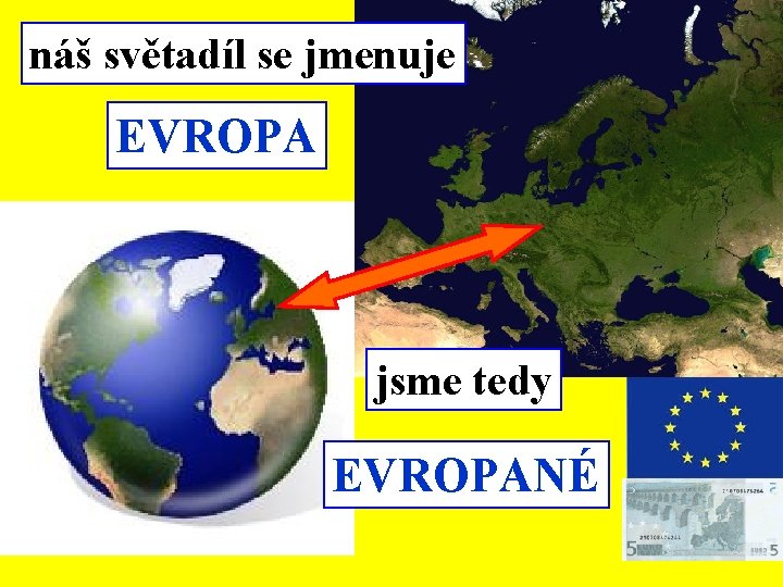 náš světadíl se jmenuje EVROPA jsme tedy EVROPANÉ 