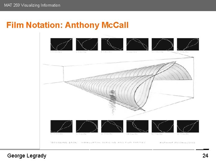 MAT 259 Visualizing Information Film Notation: Anthony Mc. Call Media Arts and Technology Graduate MAT 259 Visualizing Information Film Notation: Anthony Mc. Call Media Arts and Technology Graduate