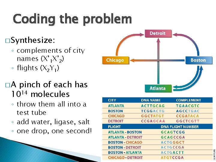 Coding the problem � Synthesize: ◦ complements of city names (X’ 1 X’ 2)