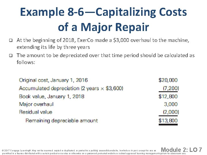 Example 8 -6—Capitalizing Costs of a Major Repair q q At the beginning of