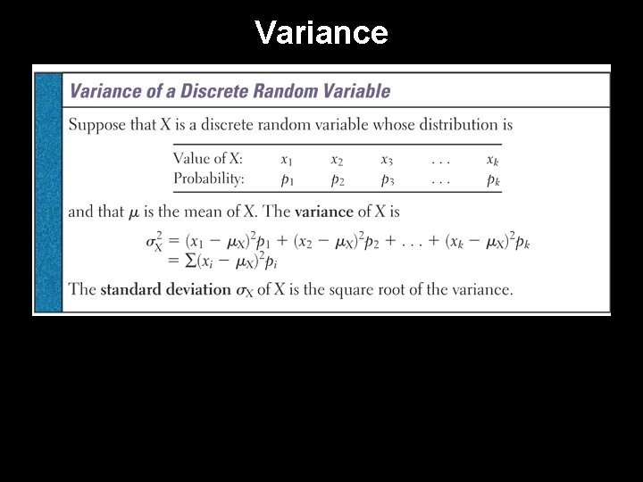 Random Variance Example Lesson 7 2 Means and Variances of Random