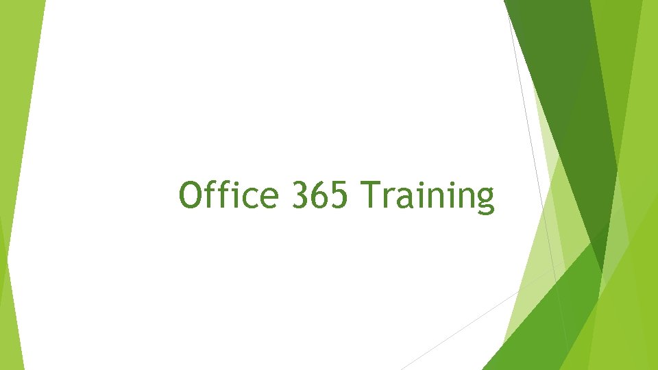 Office 365 Training 