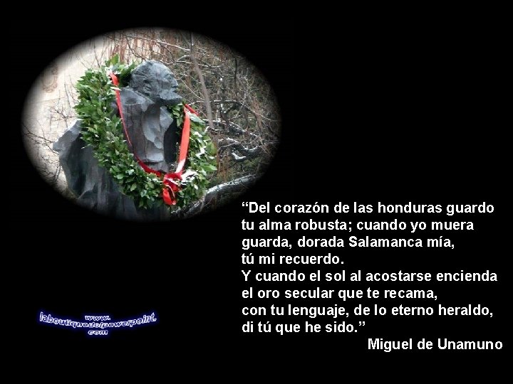 “Del corazón de las honduras guardo tu alma robusta; cuando yo muera guarda, dorada