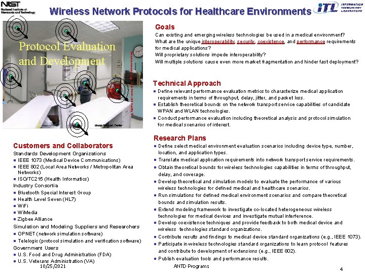 Wireless Network Protocols for Healthcare Environments Protocol Evaluation and Development A hostile environment for