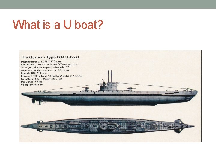 What is a U boat? 