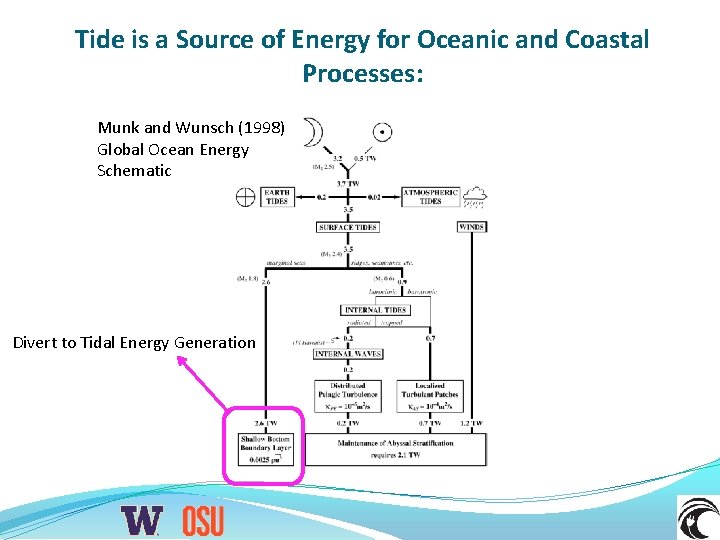 Tide is a Source of Energy for Oceanic and Coastal Processes: Munk and Wunsch