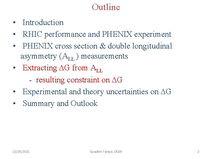 Outline • Introduction • RHIC performance and PHENIX experiment • PHENIX cross section &