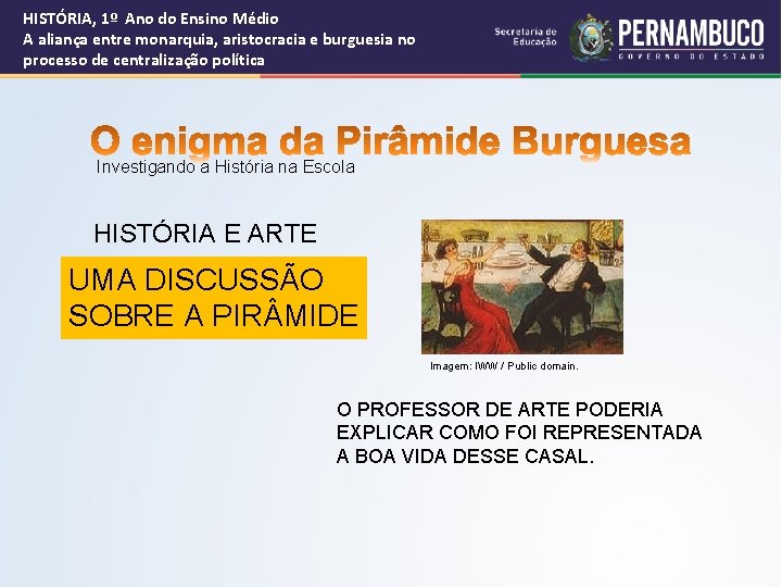 HISTÓRIA, 1º Ano do Ensino Médio A aliança entre monarquia, aristocracia e burguesia no