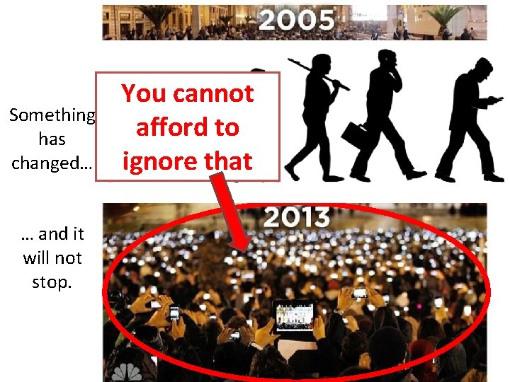 Something has changed… … and it will not stop. You cannot afford to ignore