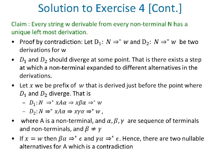 Solution to Exercise 4 [Cont. ] • 