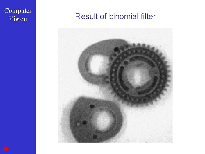 Computer Vision Result of binomial filter 