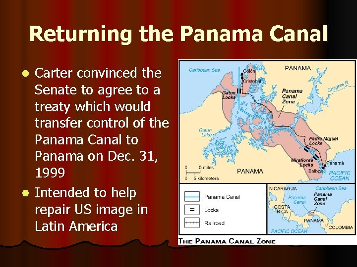 Returning the Panama Canal Carter convinced the Senate to agree to a treaty which