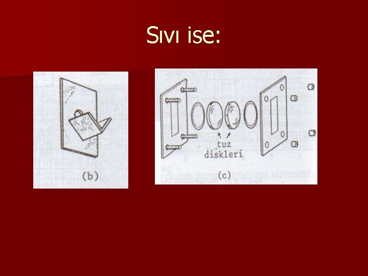Sıvı ise: Sıvı ise: